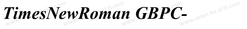 TimesNewRoman GBPC字体转换